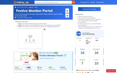 Festiva Member Portal