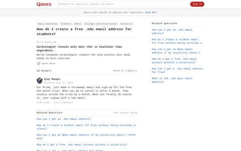 How to create a free .edu email address for students - Quora