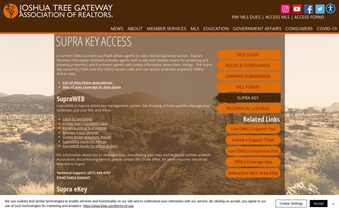 About Supra Key Access | Joshua Tree Gateway Association ...