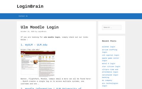 ulm moodle login - LoginBrain