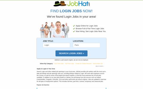 Login - Job Listings | JobHat