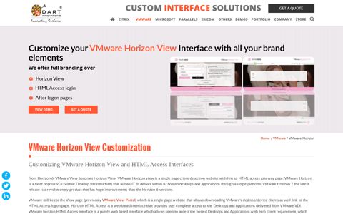 VMware Horizon - Custom Interface Solutions