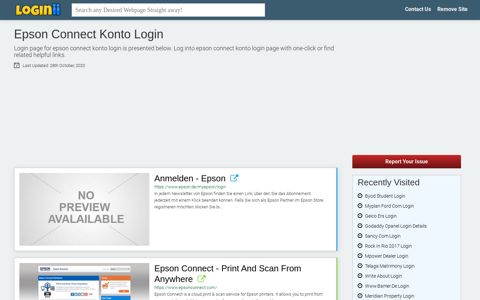 Epson Connect Konto Login - Loginii.com