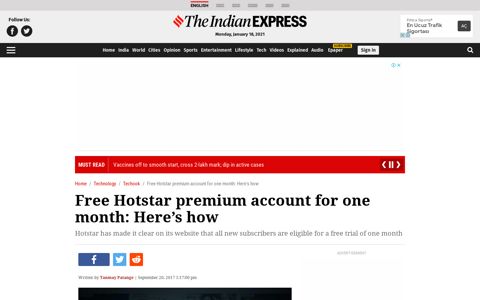 Free Hotstar premium account for one month: Here's how ...