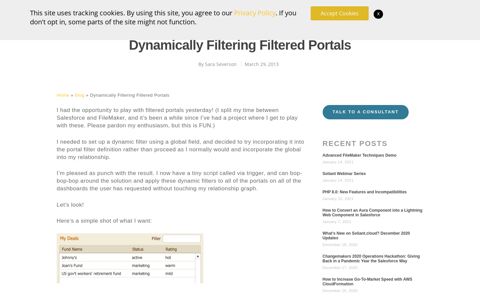 Dynamically Filtering Filtered Portals | Soliant Consulting