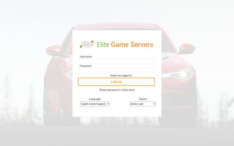 Elite Game Servers -Login