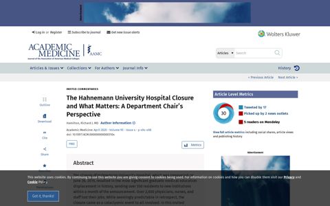 The Hahnemann University Hospital Closure and What Matters