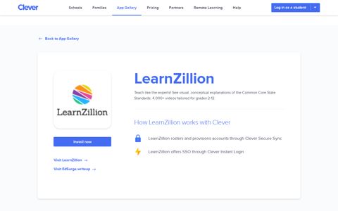 LearnZillion - Clever application gallery | Clever