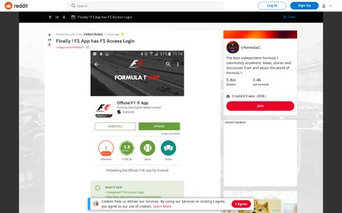Finally ! F1 App has F1 Access Login : formula1 - Reddit