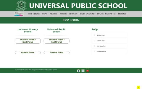 ERP Login - Universal Public School | Powered By :: Candour ...
