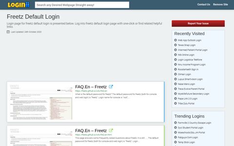 Freetz Default Login | Accedi Freetz Default - Loginii.com