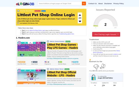 Littlest Pet Shop Online Login