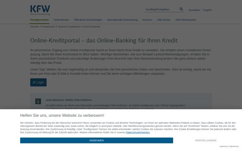 Online-Kreditportal – das Online-Banking für Ihren Kredit - KfW