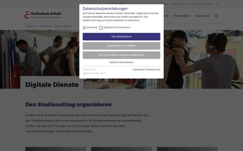 Online-Portale zur Studienorganisation | Hochschule Anhalt