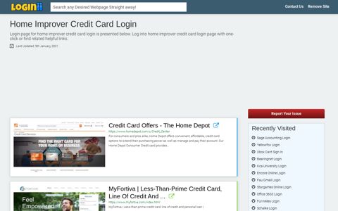 Home Improver Credit Card Login - Loginii.com