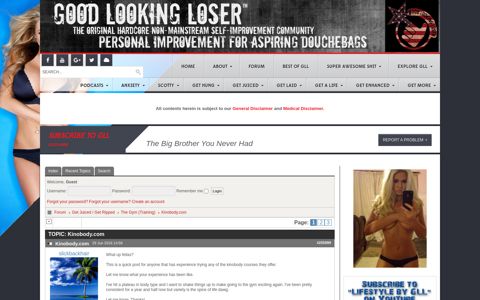 Kinobody.com - Good Looking Loser Online Forum