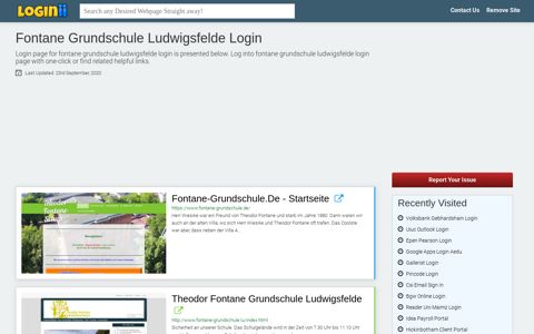 Fontane Grundschule Ludwigsfelde Login - Loginii.com