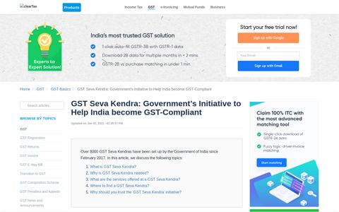 GST Seva Kendra: Government's Helpline for GST Compliance