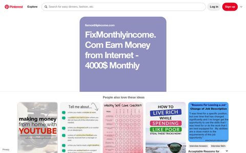 FixMonthlyincome.Com Earn Money from Internet - 4000 ... - Pinterest