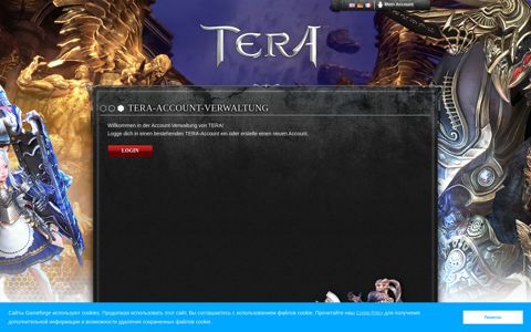 Account-Verwaltung für TERA Europe