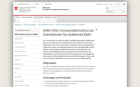 KMU-HSG - KMU.admin.ch