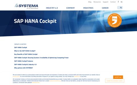 SAP HANA Cockpit | SYSTEMA - SYSTEMA – Art of Automation