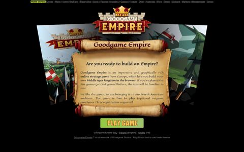 Goodgame Empire | Play the game here!