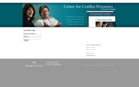 the Center for Conflict Dynamics at Eckerd College