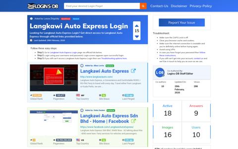 Langkawi Auto Express Login - Logins-DB