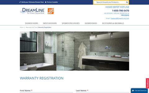 Warranty Registration - Homedepot