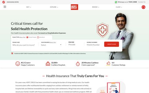 Health Insurance Plans | Medical Insurance ... - HDFC ERGO