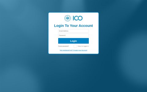 ICO Student Portal - Login