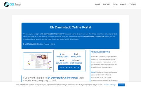 Eh Darmstadt Online Portal - Find Official Portal - CEE Trust