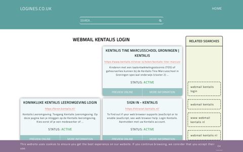 webmail kentalis login - General Information about Login