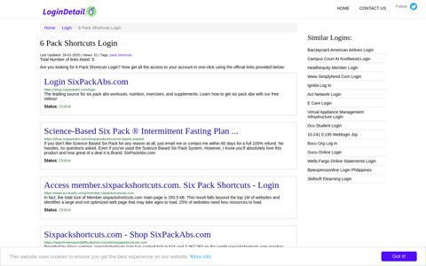6 Pack Shortcuts Login Login SixPackAbs.com - https://shop ...