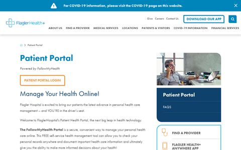 Patient Portal | Flagler Health+ - Flagler Hospital
