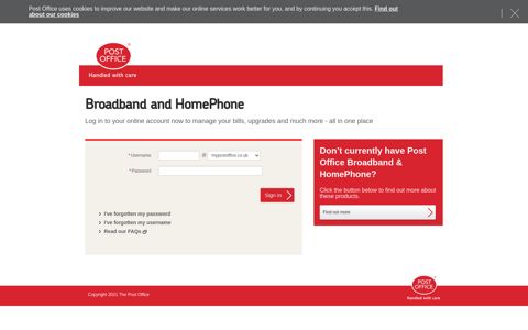 Login to your online account |HomePhone and Broadband ...