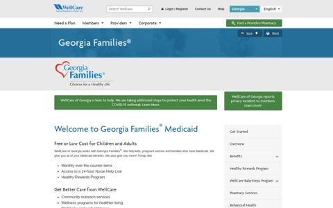 Georgia Families® | WellCare