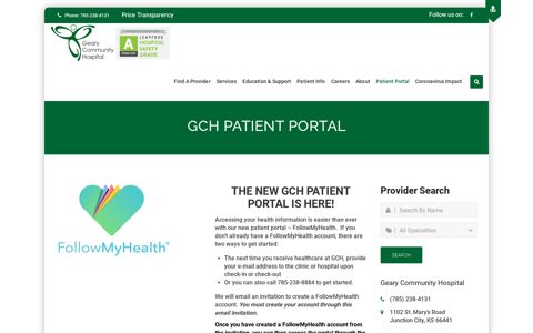 GCH Patient Portal | Geary Community Hospital