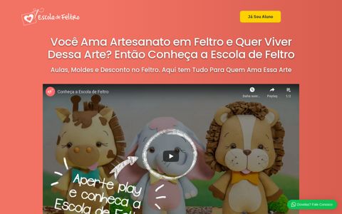 Escola de Feltro: Curso Online de Artesanato em Feltro ...