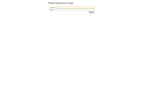 Thermo King iService Login