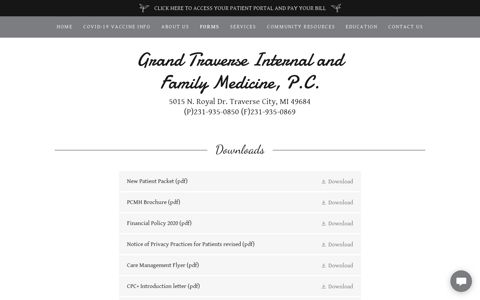 Forms/Documents - Grand Traverse Internists