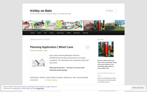 Planning | Kirkby on Bain