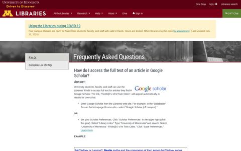 How do I access the full text of an article in Google Scholar ...