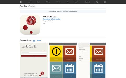 ‎myUCPH on the App Store