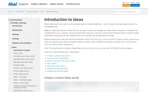 Introduction to ideas | Aha!