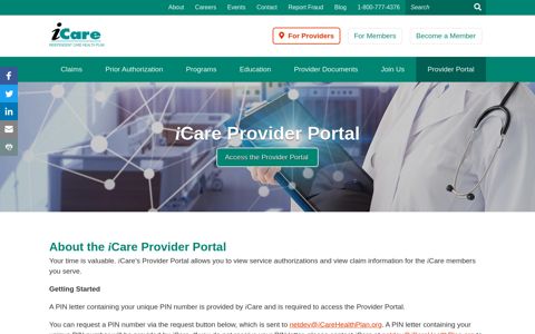 Provider Portal - Independent Care Health Plan
