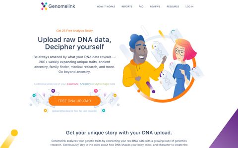 Genomelink: Upload Raw DNA Data & Get Free Analysis