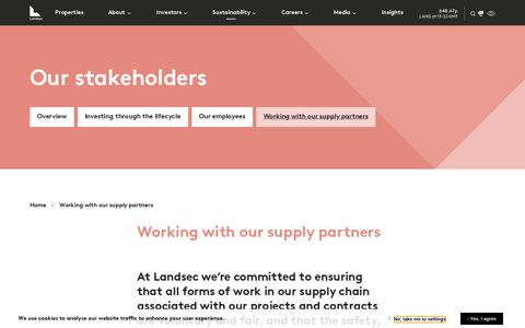 Working with our supply partners | Landsec
