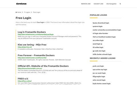 Freo Login ❤️ One Click Access - iLoveLogin